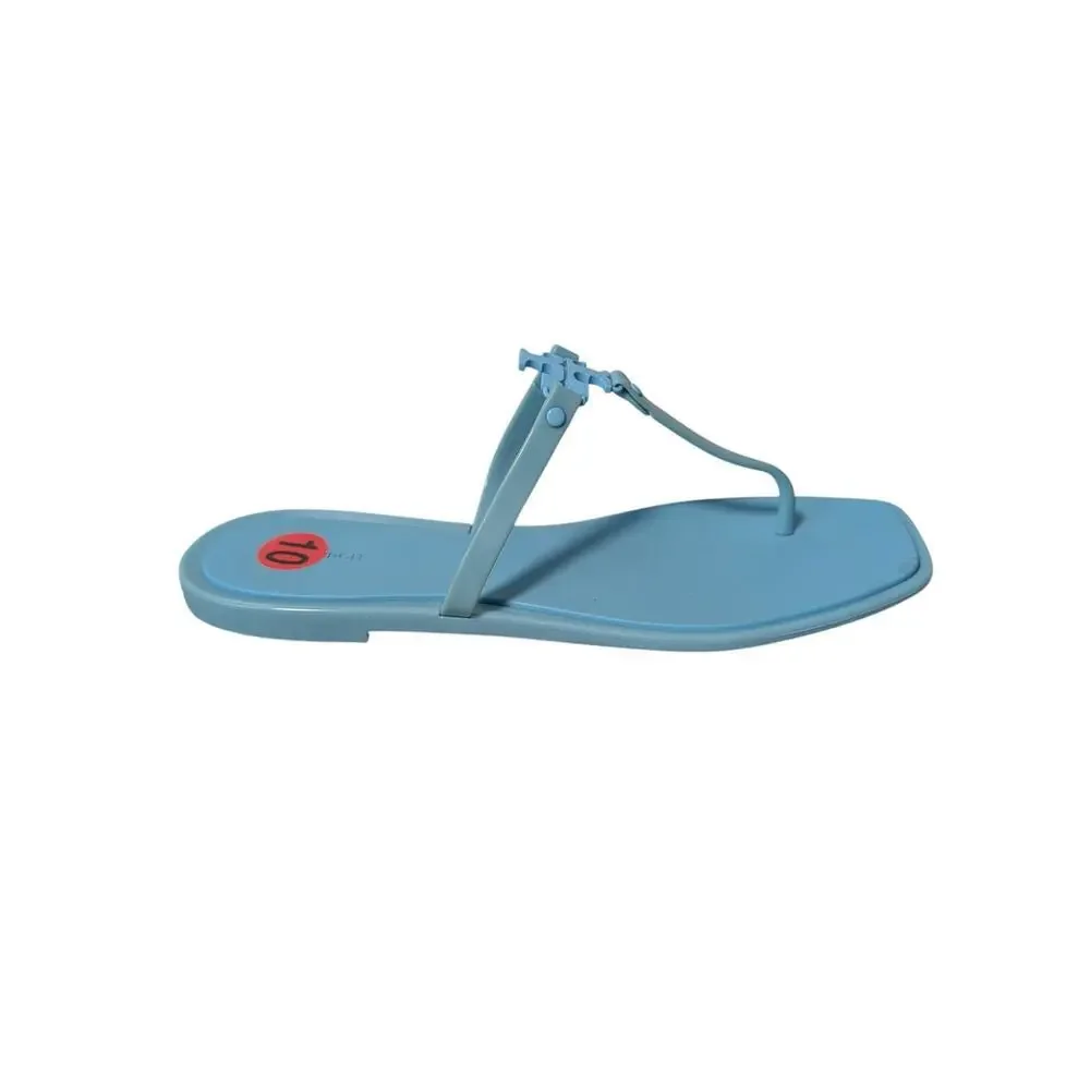 TORY BURCH Roxanne Jelly Sandals, size 10 M; strappy, flip flops, designer; Blue